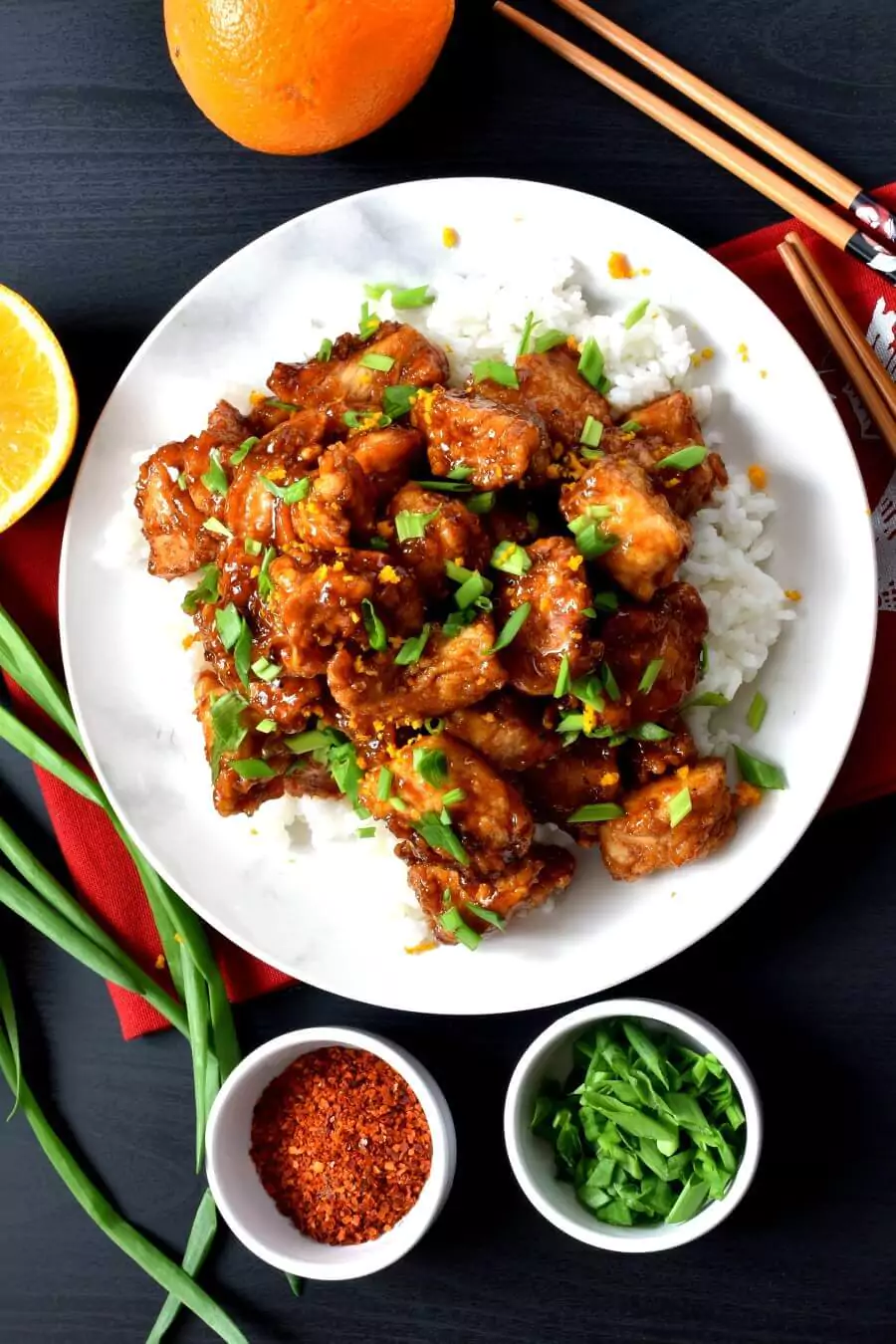 Spicy Chinese Orange Chicken Recipe - Cook.me Recipes