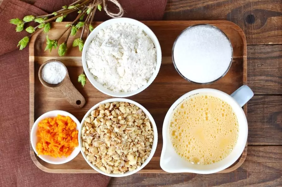 Ingredients for Orange and Walnut Biscotti
