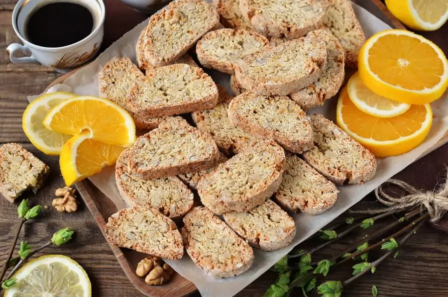 Orange and Walnut Biscotti