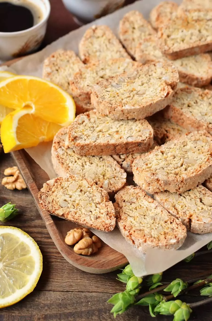 Orange and Walnut Biscotti