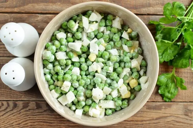 Step 2 - Pea Salad with Egg