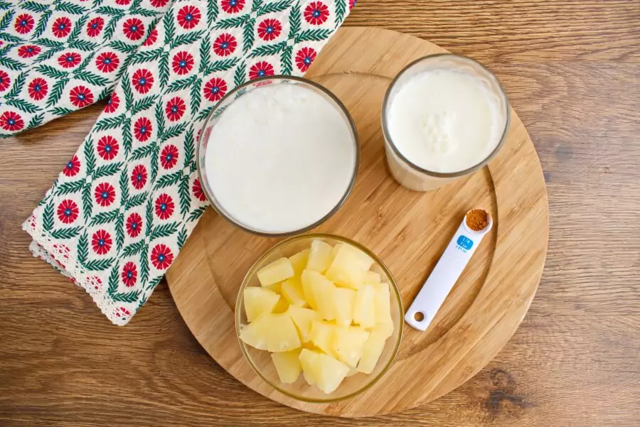 Ingredients for Pineapple Smoothie