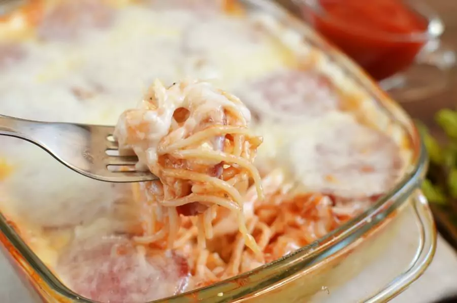 Easy Pasghetti Pizza