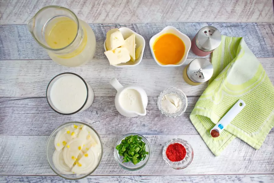 Ingredients for Sweet Onion Soup