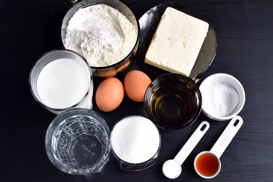 Ingredients for Vanilla-Frosted Cupcakes