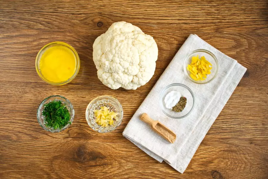 Ingredients for Whole Roasted Cauliflower