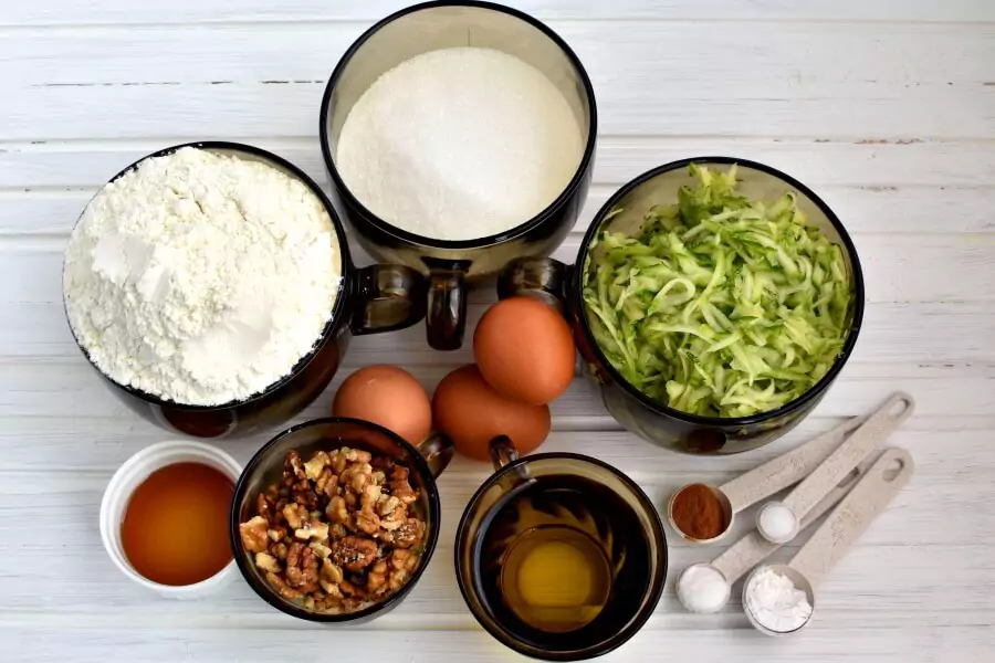 Ingredients for Zucchini Loaf Cake