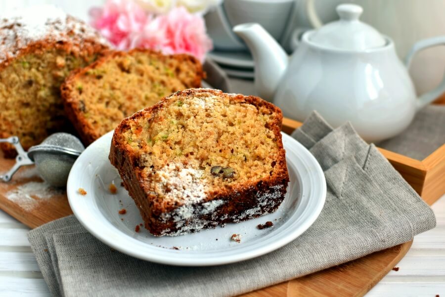 How to Cook Zucchini Loaf Cake Recipe - Easy Zucchini Bread Recipes - Sweet Zucchini Loaf with Walnuts