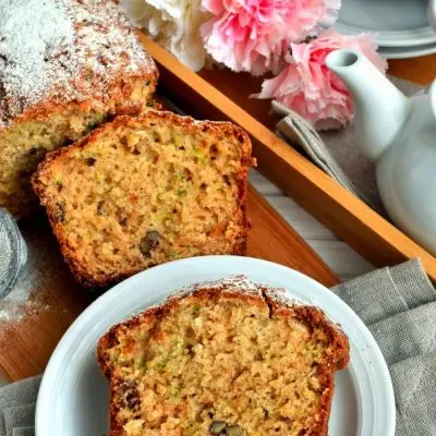 How to Cook Zucchini Loaf Cake Recipe - Easy Zucchini Bread Recipes - Sweet Zucchini Loaf with Walnuts