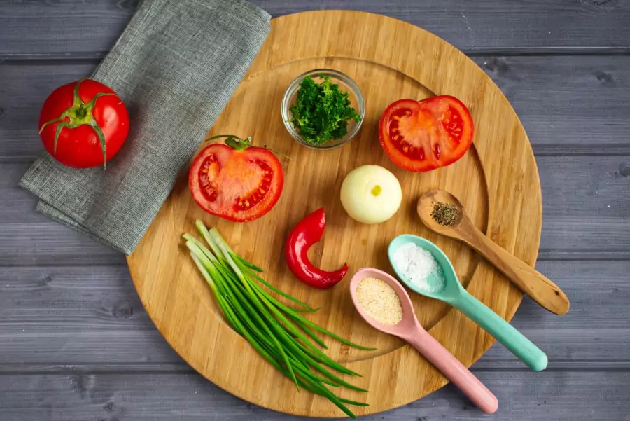 Ingredients for Pico de Gallo Salsa