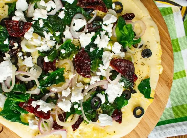 Step 7 - Spinach and Feta Pizza