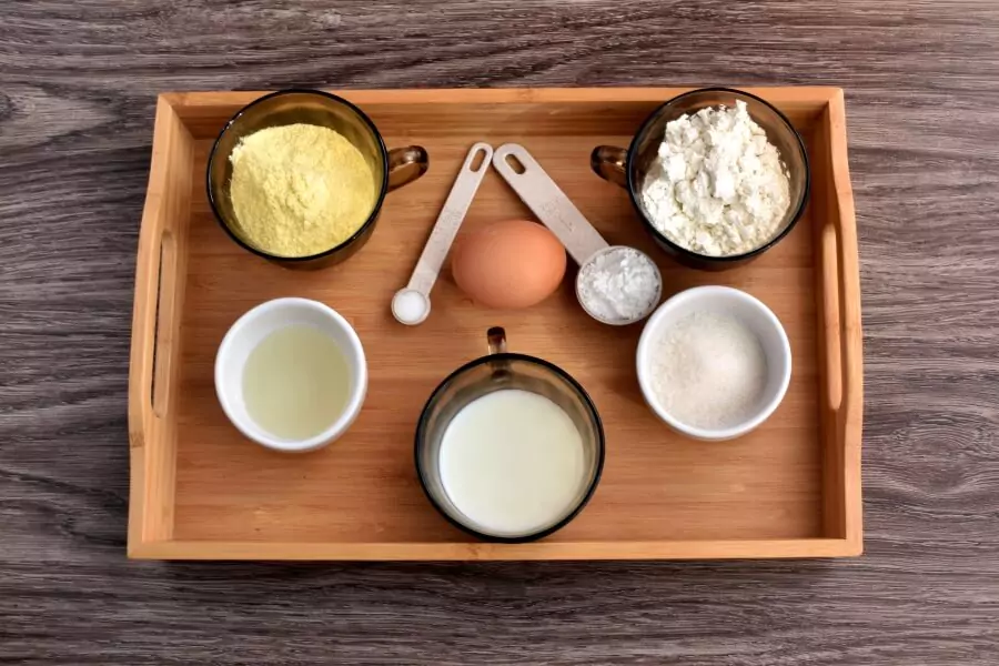 Ingredients for 5 Minute Microwave Cornbread
