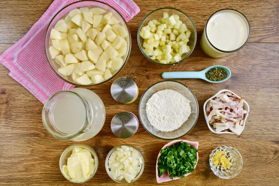 Ingredients for Easy Creamy Potato Soup