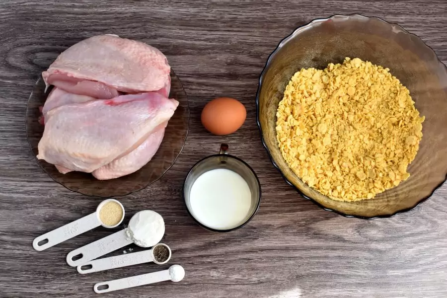 Ingredients for Baked Cornflake Chicken