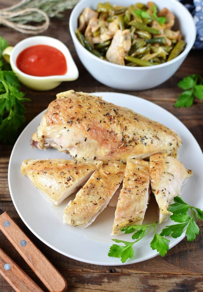 Keto Baked Split Chicken Breast