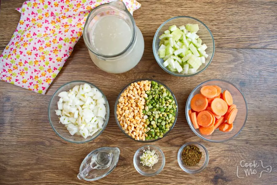 Ingredients for Best Ever Split Pea