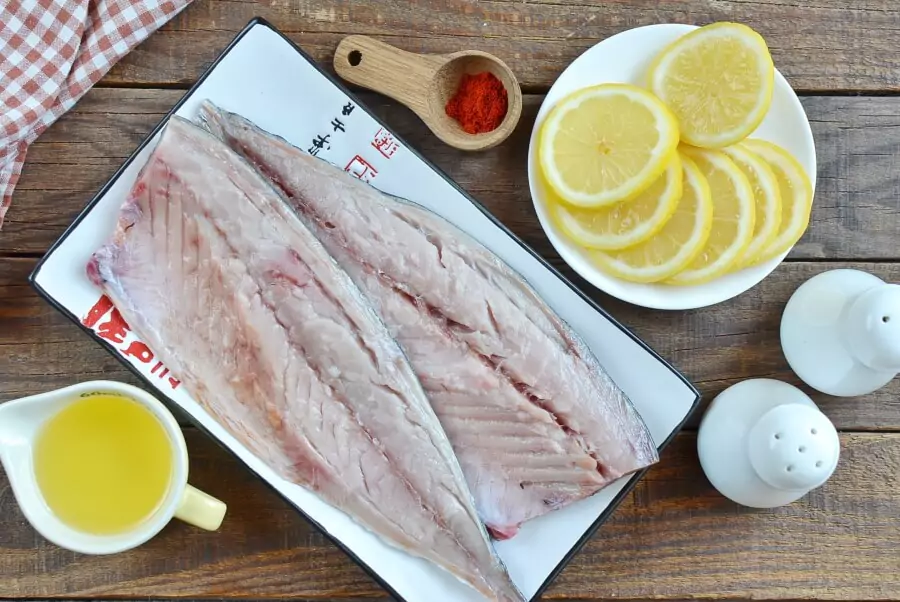 Ingredients for Keto Broiled Spanish Mackerel