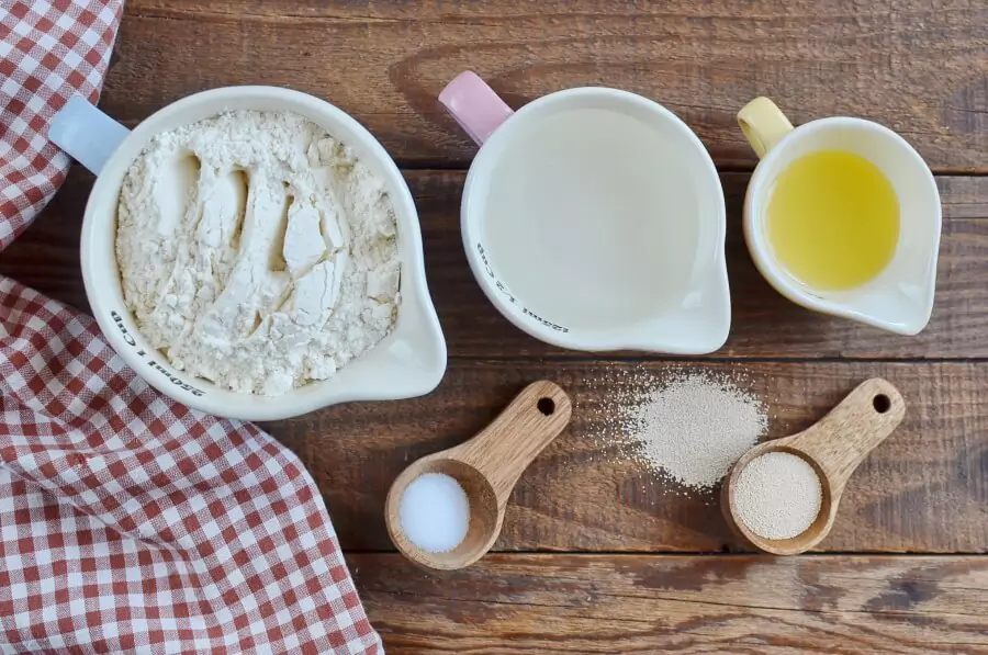 Ingredients for Brooklyn Style Pizza Dough