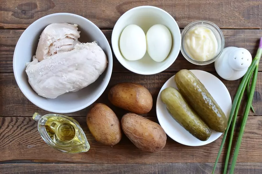 Ingredients for Chicken Potato Salad