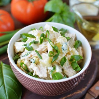 Chicken Potato Salad-Chicken Potato Salad Recipe-How To Make Chicken Potato Salad