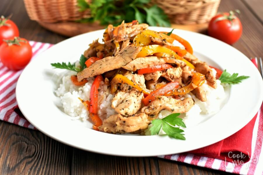 Chicken and Peppers with Balsamic Vinegar Recipe-Homemade Chicken and Peppers with Balsamic Vinegar-How To Make Chicken and Peppers with Balsamic Vinegar