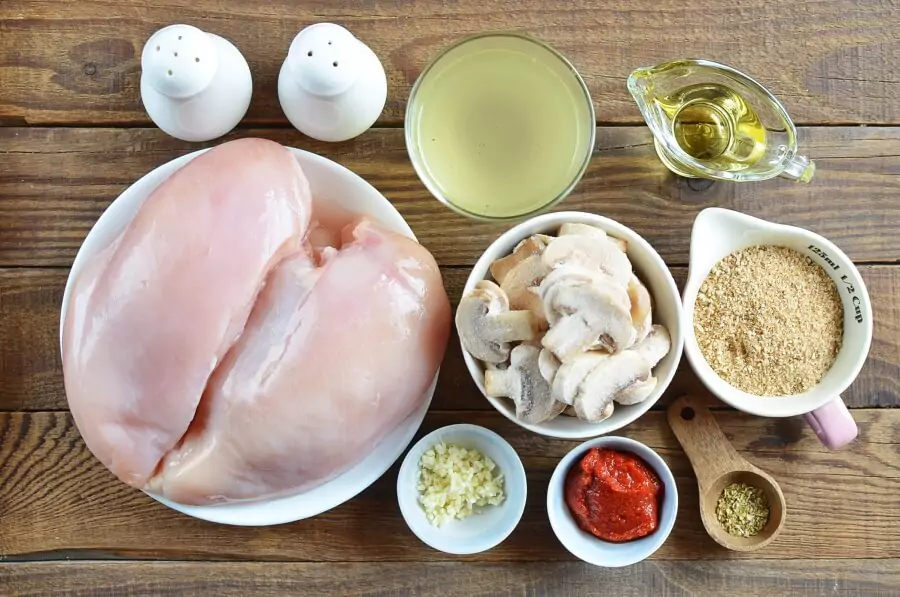 Ingredients for Easy One Pot Chicken