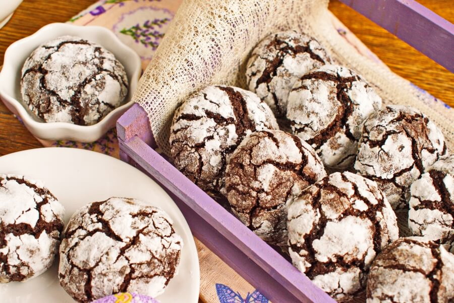 Chocolate Crinkles Recipe-How To Make Chocolate Crinkles-Delicious Chocolate Crinkles Recipe