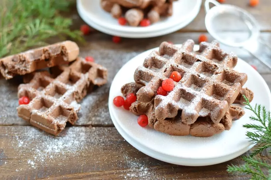 Chocolate Waffle Cookies