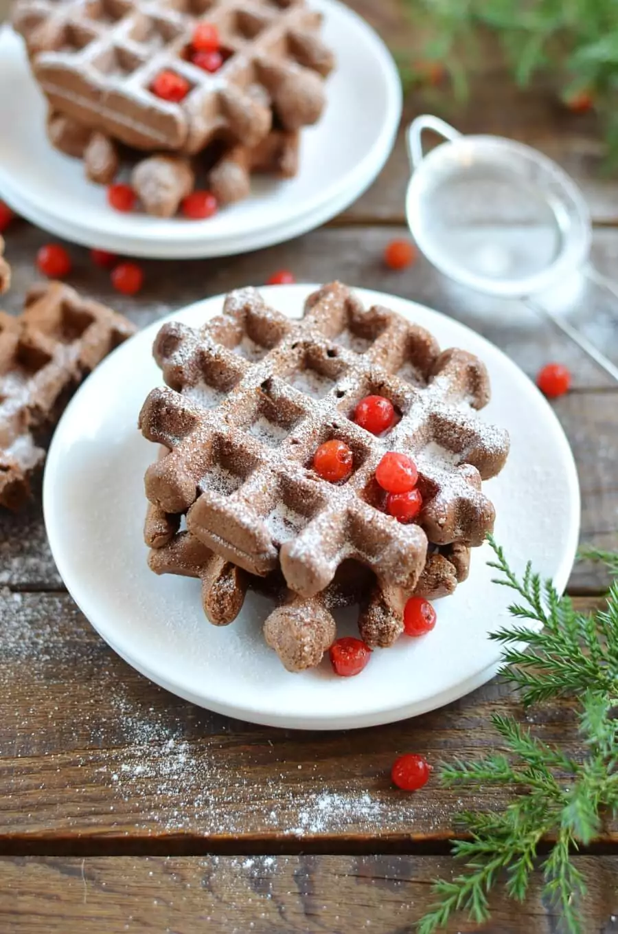Chocolate Waffle Cookies