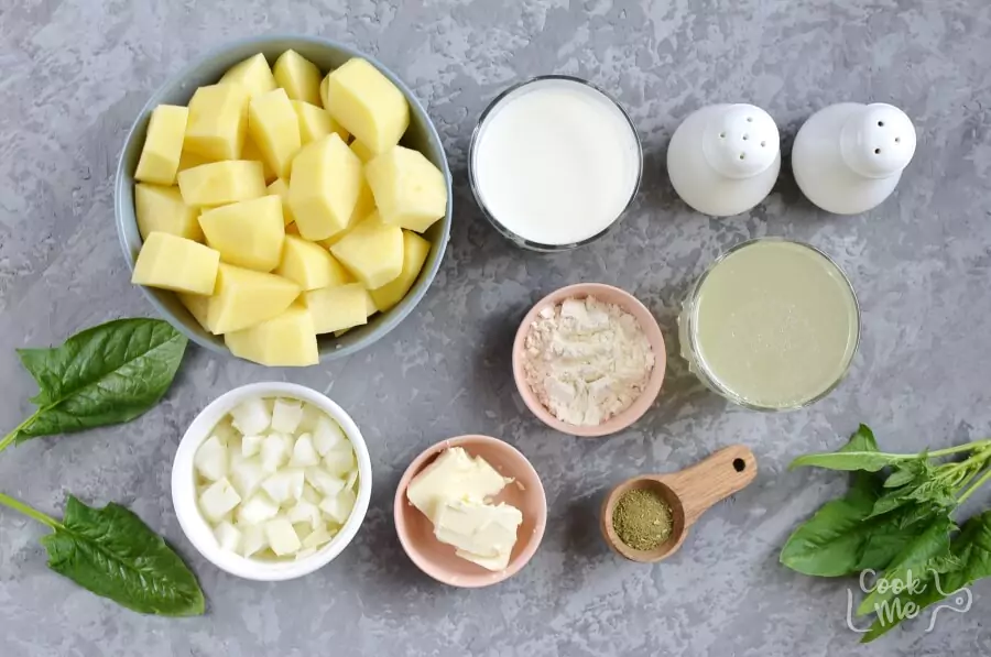 Ingredients for Cream of Potato Soup