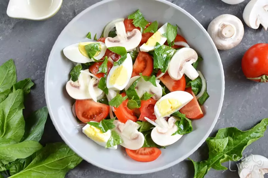 Fabulous Spinach Salad Recipe-Delicious Fabulous Spinach Salad Recipe-How To Make Fabulous Spinach Salad