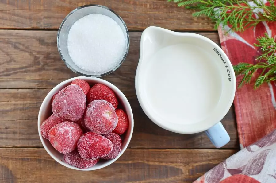 Ingredients for Five Minute Ice Cream