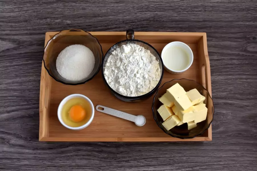 Ingredients for French Pastry Pie Crust