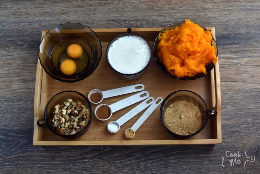Ingredients for Gluten Free Crustless Pumpkin Pie