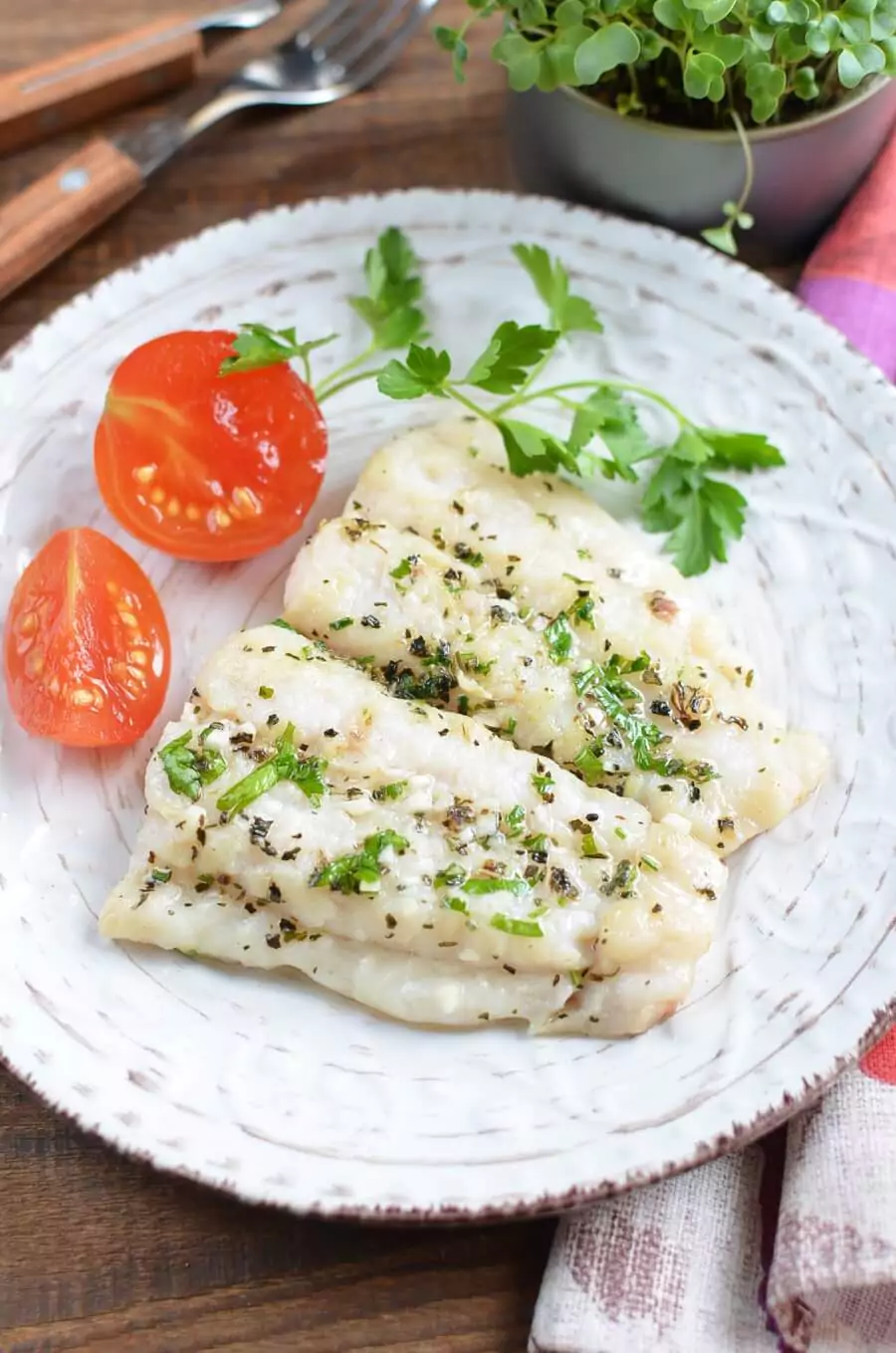 Keto Grilled Halibut Fillets