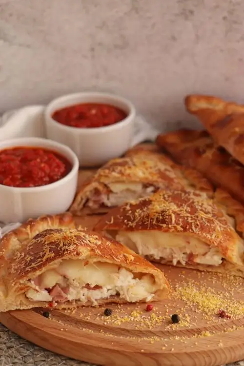 Ham and Cheese Calzones