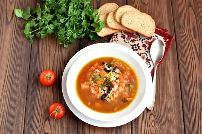 Step 6 - Ham and Mushroom Barley Soup