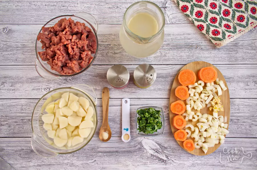Ingredients for Homemade Albondigas Soup