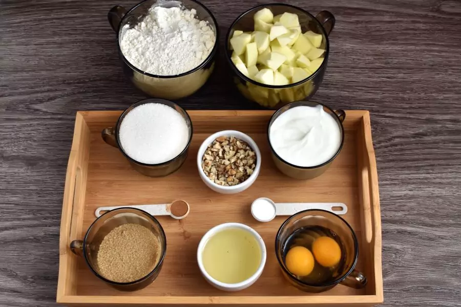Ingredients for Mom’s Prize Winning Raw Apple Cake