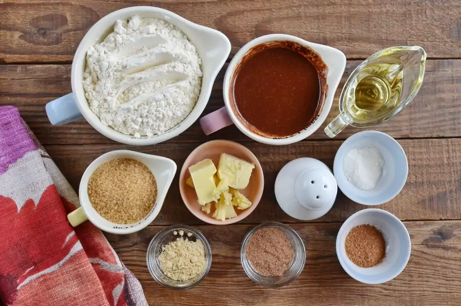 Ingredients for Moravian Spice Cookie