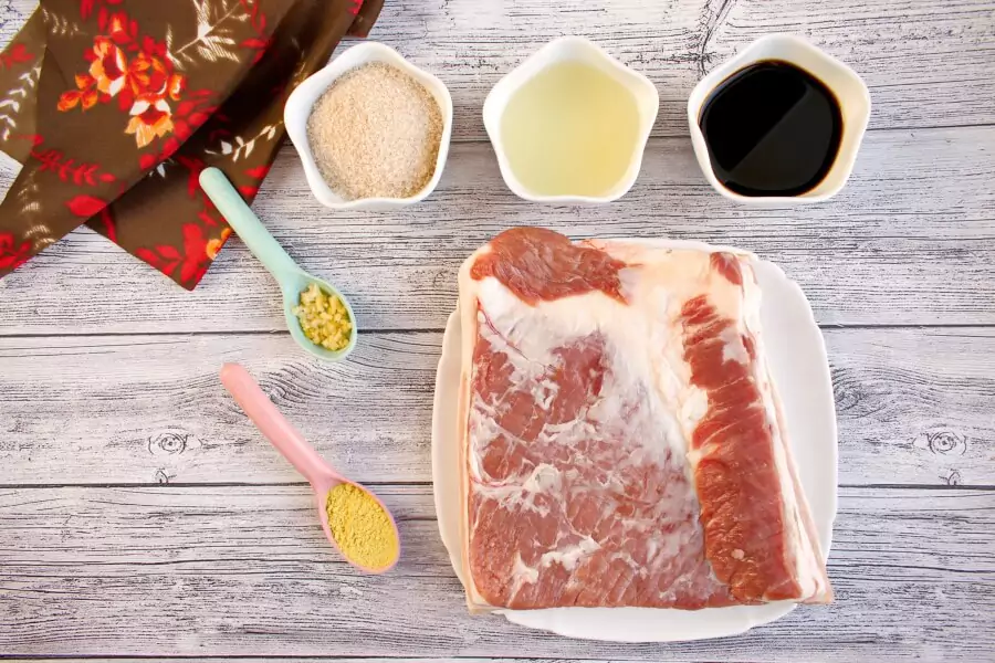 Ingredients for Okinawa Shoyu Pork