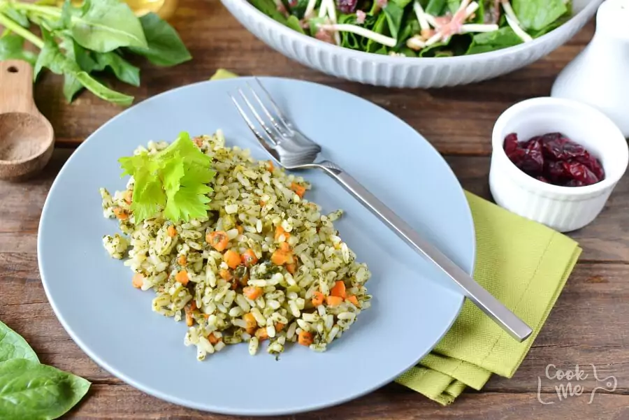 Quick and Easy Spinach Rice (Palak Rice)