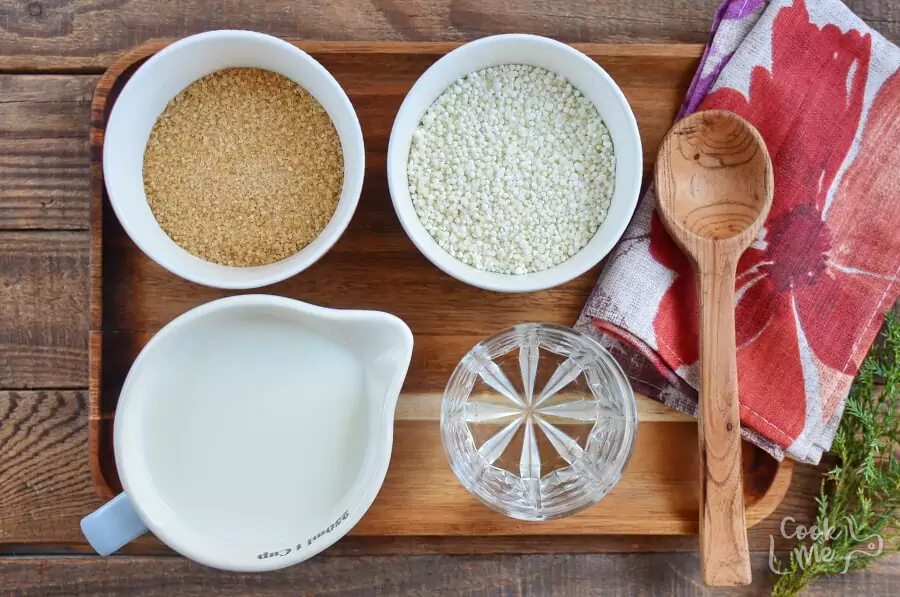 Ingredients for Sago Pudding (Gula Melaka)