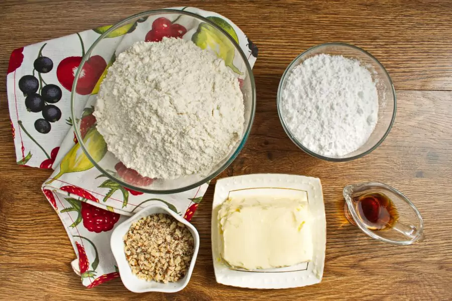 Ingredients for Easy Sand Tarts
