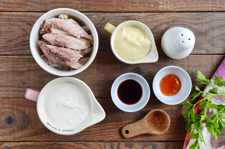 Ingredients for Smoked Fish Dip