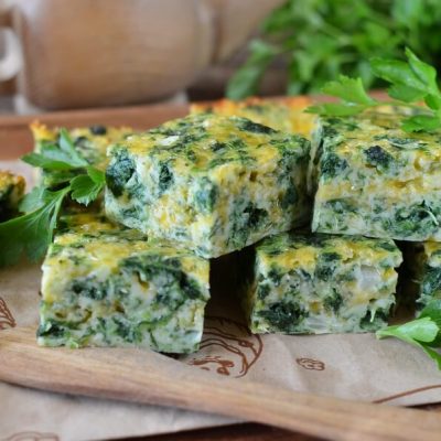 How to serve Spinach Cheese Squares