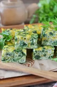 Spinach Cheese Squares