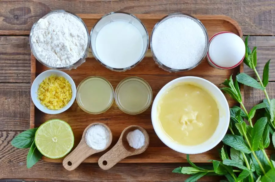 Ingredients for Spring Lime Tea Cookies