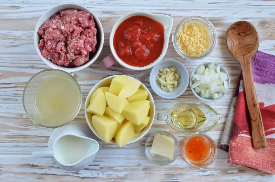Ingredients for Super-Easy Cottage Pie