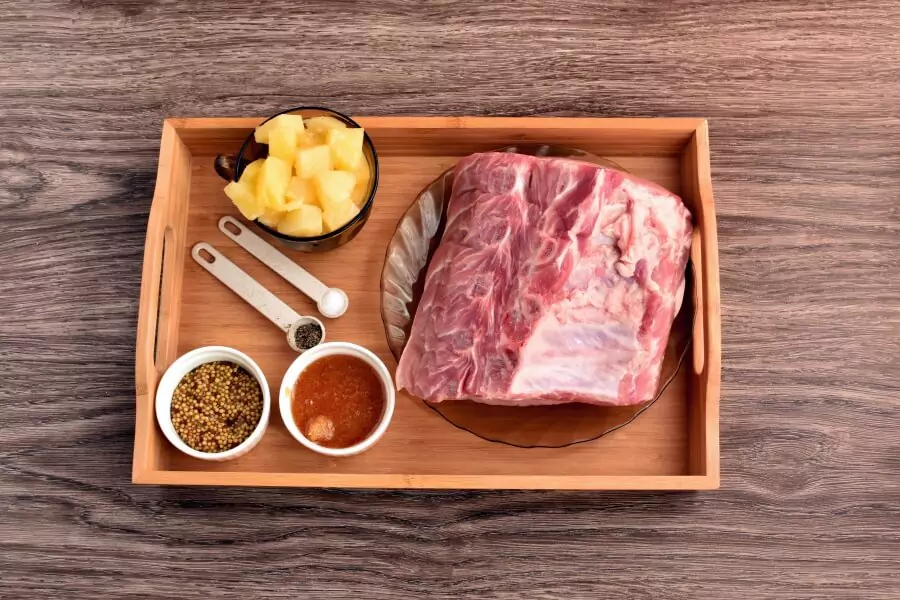 Ingredients for Sweet and Savory Pineapple Pork Loin